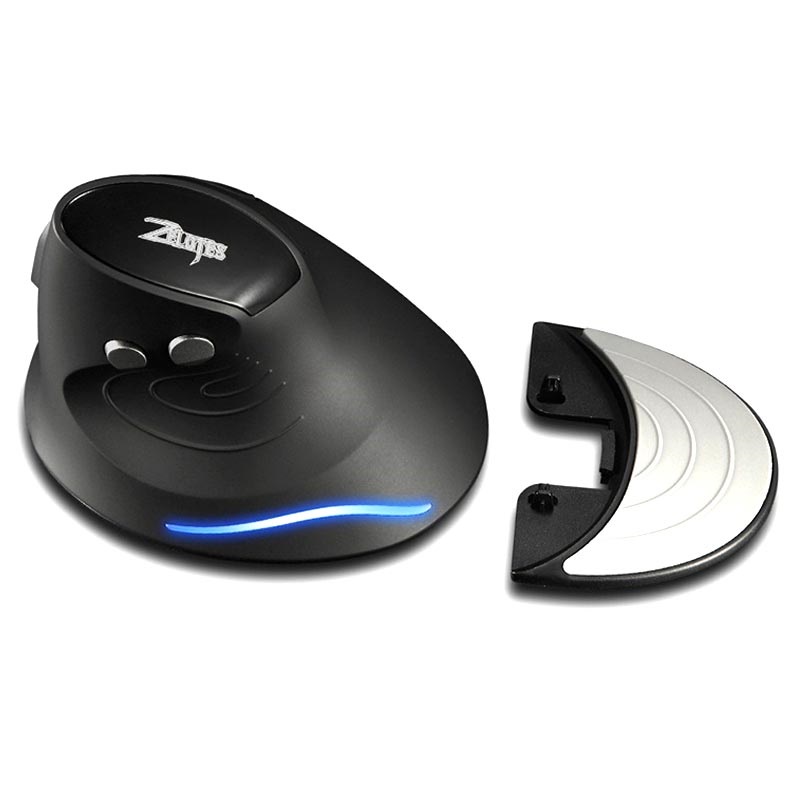 Zelotes F-17 Vertical Wireless Gaming Mouse - Black