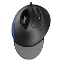 Souris de Jeu Verticale Zelotes T-30 avec 6 Boutons - Noir