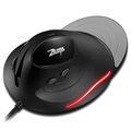 Souris de Jeu Verticale Zelotes T-30 avec 6 Boutons - Noir