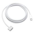 Apple 24 broches USB-C (mâle) - Apple MagSafe 3 (mâle) Câble d'alimentation de 2 m - Blanc 