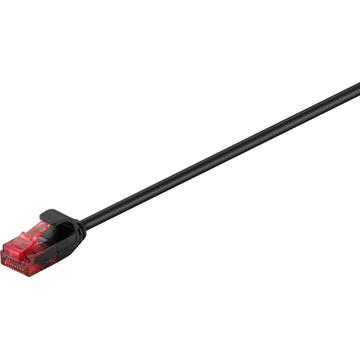 Câble Réseau Mince RJ45 U/UTP CAT 6 Goobay - 10m - Noir