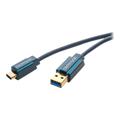 Câble USB Type-C ClickTronic USB 3.0 - 3m - Noir