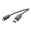 Câble USB Type-C ClickTronic USB 3.0 - 3m - Noir
