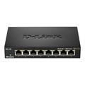 D-Link DGS 108 Commutateur de Bureau en Métal Gigabit non Géré à 8 Ports - Noir