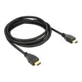 HDMI Câble avec Ethernet DeLOCK - 2m - Noir