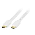DELTACO HDMI han -> HDMI han 2 m Hvid