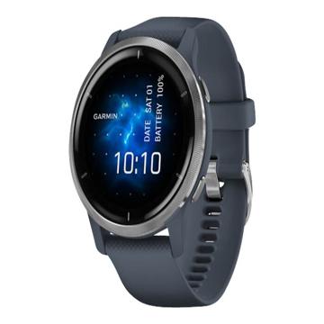 Montre de sport Garmin Venu 2 - 45 mm - Bleu / Argent