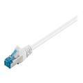 goobay CAT 6a SFTP, PiMF 25cm Câble patch - Blanc