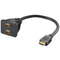 Adaptateur de câble HDMI™, Guldpläterad