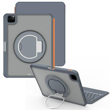 Étui clavier magnétique rétroéclairé iPad 2022/2025/Air 11 2024/2025 TU3607 avec support pivotant à 360° - Gris