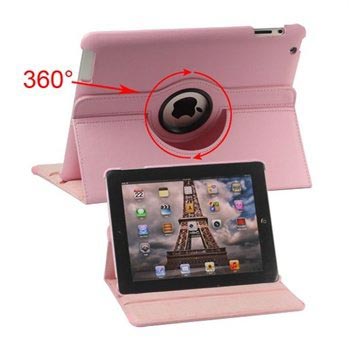 Etui Rotatif pour iPad 2, iPad 3, iPad 4 - Rose