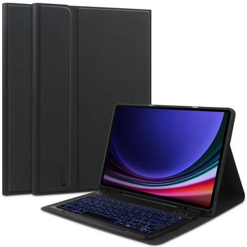 Étui pour clavier Bluetooth Samsung Galaxy Tab S9/S9 FE/S10 FE/S10 Lite Tech-Protect SmartCase Pen - Noir