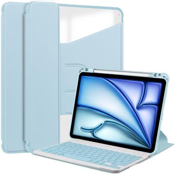 Étui intelligent pivotant à 360° avec clavier Bluetooth pour iPad Air 11 2024/2025