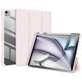 Étui à Rabat iPad Air 13 2024/2025 Tri-Fold Intelligente Dux Ducis Toby - Rose Clair