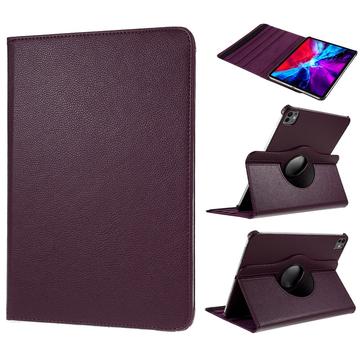 Étui à Rabat iPad Pro 11 (2024) Rotatif 360 - Violet foncé