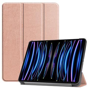 Étui à Rabat Smart iPad Pro 11 (2024) - Série Tri-Fold - Rose Doré