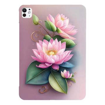 Coque iPad Pro 13 (2024) en TPU Stylish Ultra Fin - Une rose