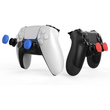 iPega PG-P5029 Capuchons de pouce en silicone pour PS5/PS4 - 4 pièces - Rouges / Bleus