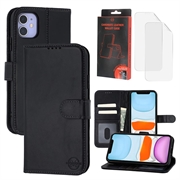 Étui Portefeuille iPhone 11 en Cuir MyTPhone CardMate - Noir