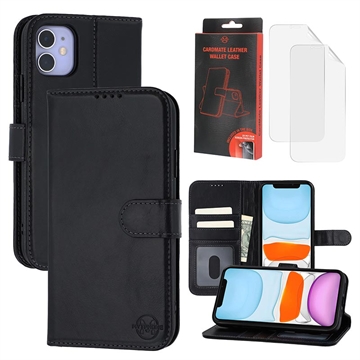Étui Portefeuille iPhone 11 en Cuir MyTPhone CardMate - Noir