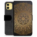 Étui Portefeuille Premium iPhone 11 - Mandala