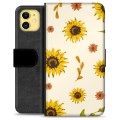 Étui Portefeuille Premium iPhone 11 - Tournesol