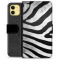 Étui Portefeuille Premium iPhone 11 - Zèbre