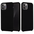 Coque iPhone 11 Pro Max en Silicone Liquide - Noire