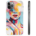 Coque iPhone 11 Pro Max en TPU - Portrait Abstrait