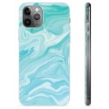 Coque iPhone 11 Pro Max en TPU - Marbre Bleu