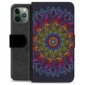 Étui Portefeuille Premium iPhone 11 Pro - Mandala Coloré