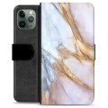 Étui Portefeuille Premium iPhone 11 Pro - Marbre Élégant