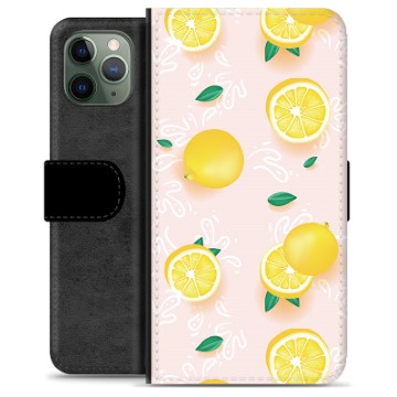 Étui Portefeuille Premium iPhone 11 Pro - Motif Citron