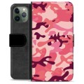 Étui Portefeuille Premium iPhone 11 Pro - Camouflage Rose