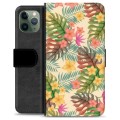 Étui Portefeuille Premium iPhone 11 Pro - Fleurs Roses