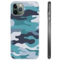 Coque iPhone 11 Pro en TPU - Camouflage Bleu
