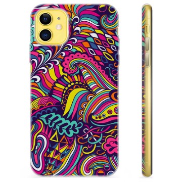 Coque iPhone 11 en TPU - Fleurs Abstraites