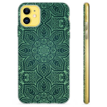 Coque iPhone 11 en TPU - Mandala Vert