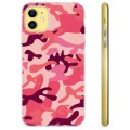 Coque iPhone 11 en TPU - Camouflage Rose