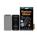 Protection d'écran iPhone 12/12 Pro en verre trempé PanzerGlass Case Friendly CamSlider Privacy - Black Edge