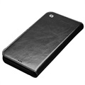 Etui Portefeuille iPhone 12/12 Pro en Cuir Qialino Classic - Noir