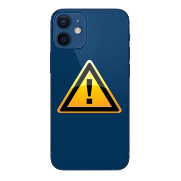 Réparation Cache Batterie pour iPhone 12 - cadre inclus - Bleu