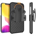 Coque Hybride iPhone 12 mini avec Clip Ceinture - Noire