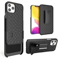 Coque Hybride iPhone 12 mini avec Clip Ceinture - Noire