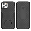 Coque Hybride iPhone 12 mini avec Clip Ceinture - Noire