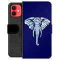 Étui Portefeuille Premium iPhone 12 mini - Éléphant