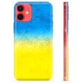 Coque iPhone 12 mini en TPU Drapeau Ukraine - Bicolore