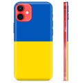 Coque iPhone 12 mini en TPU Drapeau Ukraine - Jaune et bleu clair