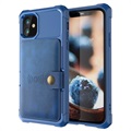 Coque en TPU avec Porte-Cartes pour iPhone 12 mini - Bleu