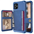 Coque en TPU avec Porte-Cartes pour iPhone 12 mini - Bleu
